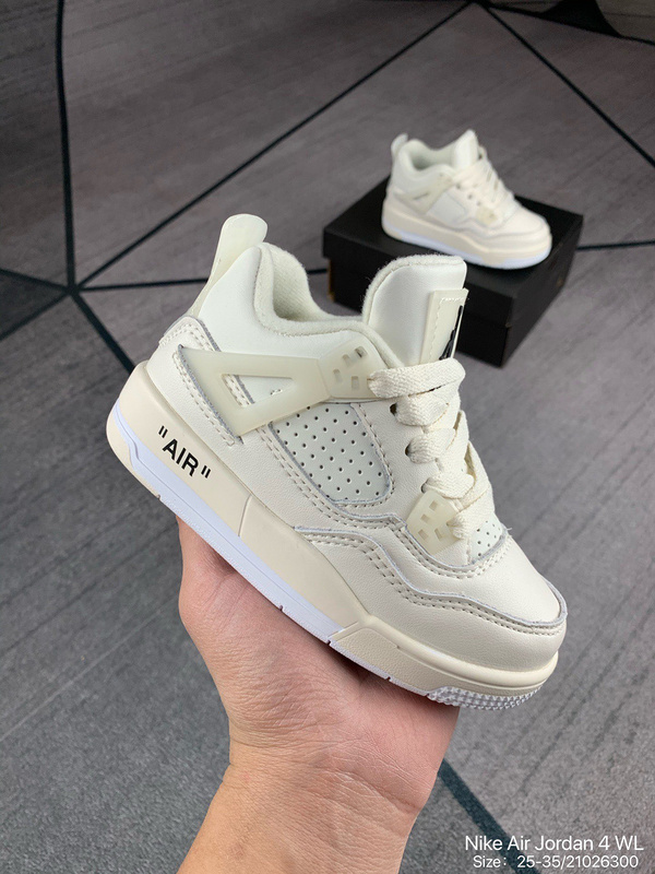 Nike Air Jordan 4 WL RETRO AJ4 Qiao 4 Children_s Shoes Jordan AJ4 generation help retro children_s shoes 25-35-b16f2639